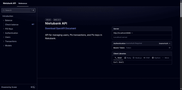 Screenshot of Nietubank-API